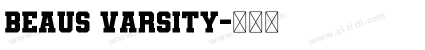Beaus Varsity字体转换
